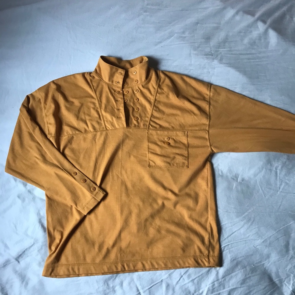 Vintage Stefano International Yellow Button Tee